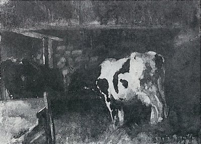 Cowshed by Lovis Corinth